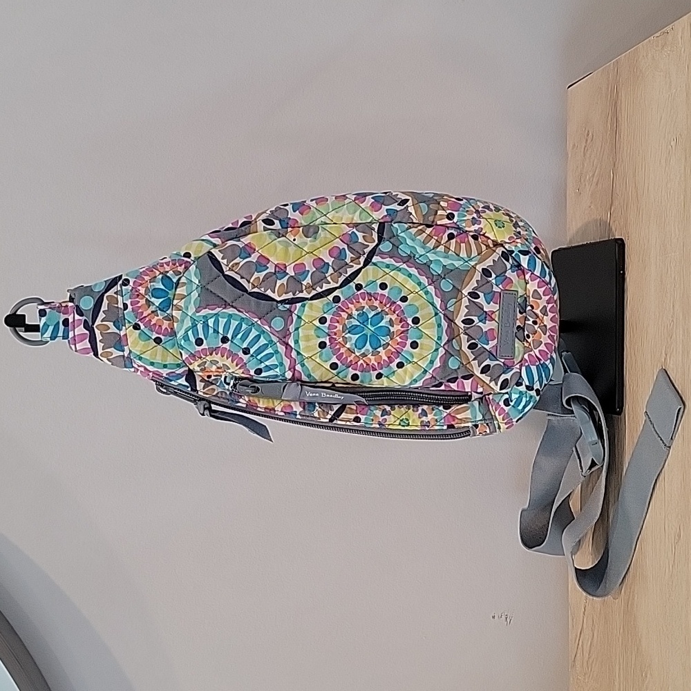 Woman's Vera Bradley Mini Sling Backpack In Sunny Medallion - Picture 2 of 9